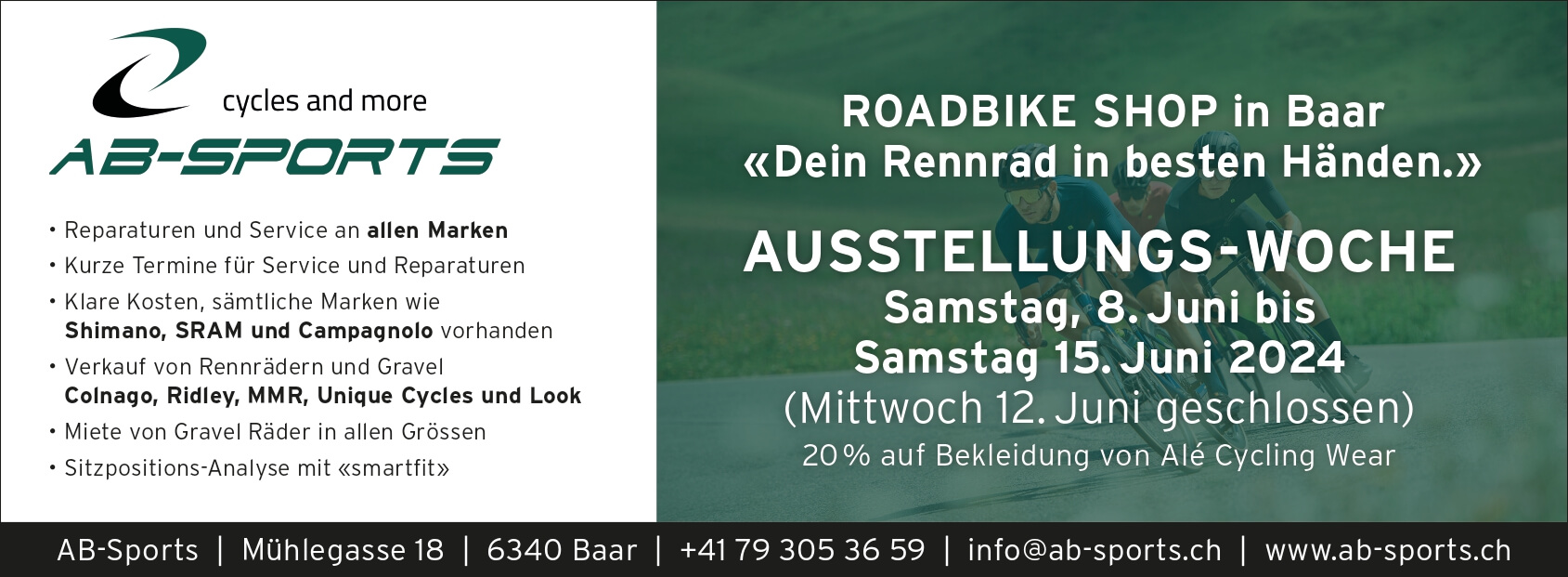 GzD Inserat Zuger Woche 286x105mm