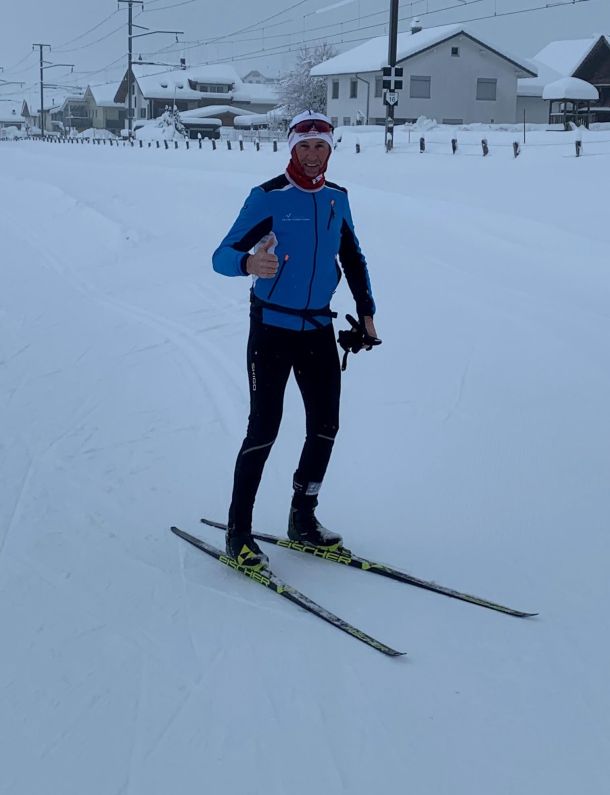 Res Betschart auf Langlauf